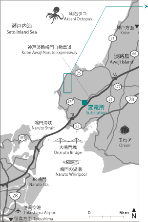 CEF南あわじウインドファームの地図